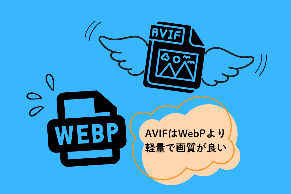 AVIFはWebPよりも高い圧縮率を実現し画像の軽量化に成功している